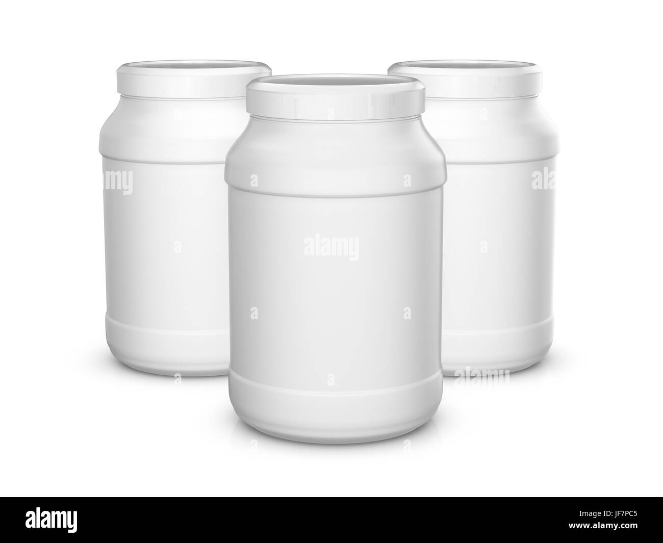 Whey protein bottle container Black and White Stock Photos