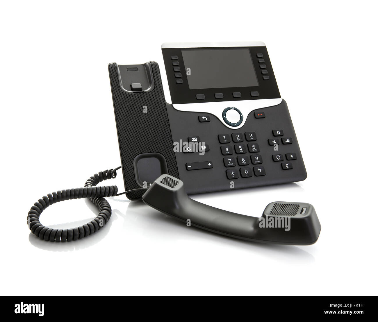 Modern Business Office IP Telephone on a white background Stock Photo