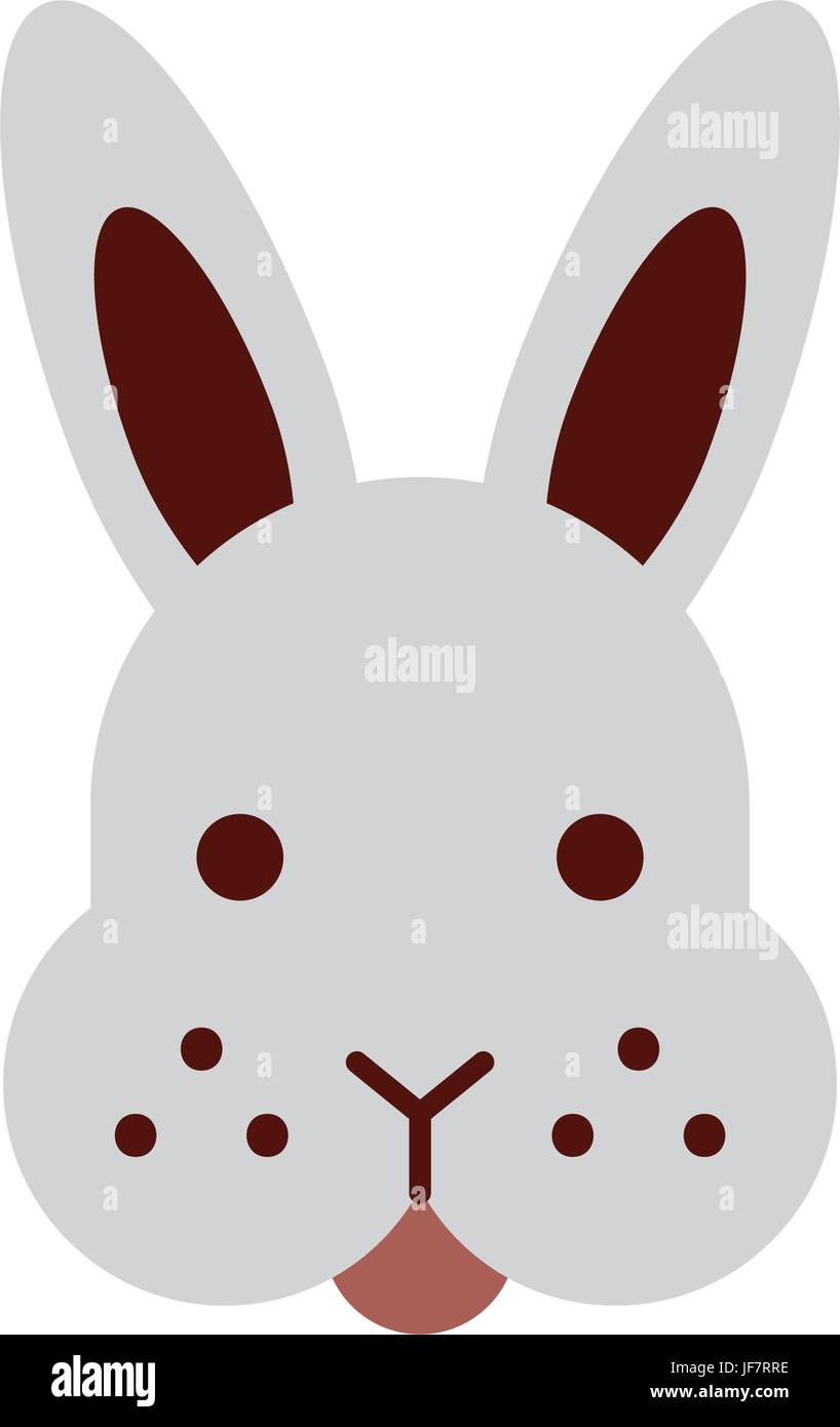 rabbit head isolated icon Stock Vector Image & Art - Alamy