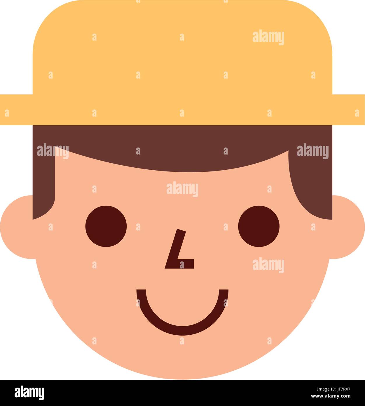 farmer character isolated icon Stock Vector Image & Art - Alamy