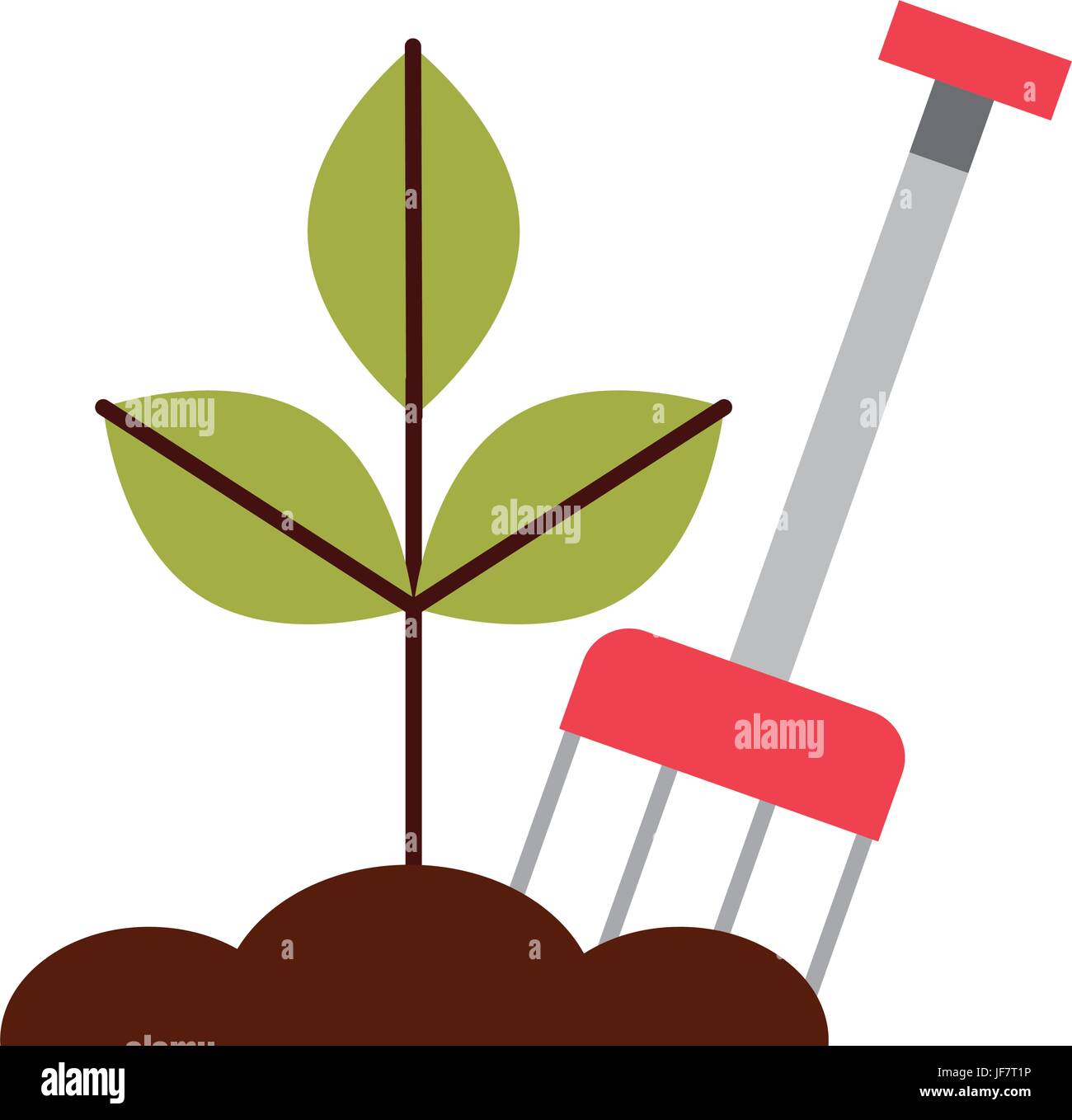 farm rake with ground Stock Vector Image & Art - Alamy