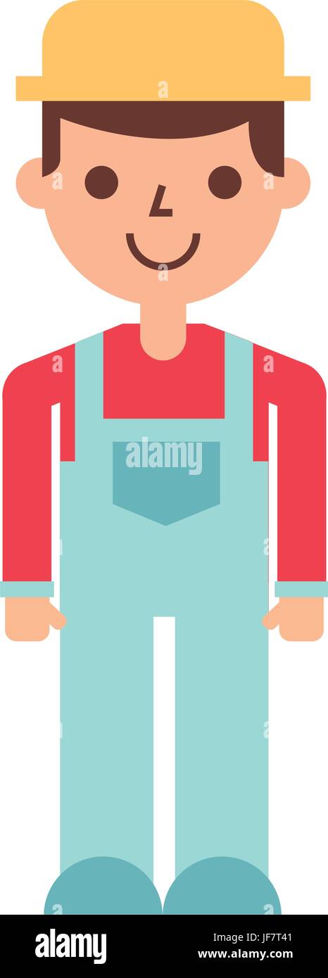 farmer character isolated icon Stock Vector Image & Art - Alamy