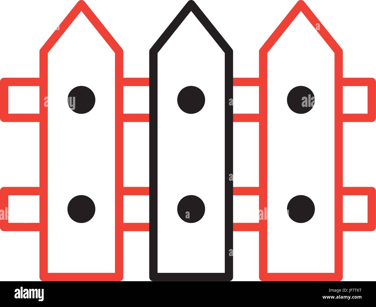 fence wooden isolated icon Stock Vector Image & Art - Alamy