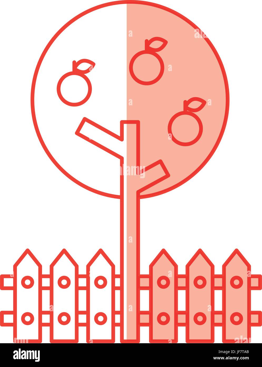 apple tree isolated icon Stock Vector Image & Art - Alamy