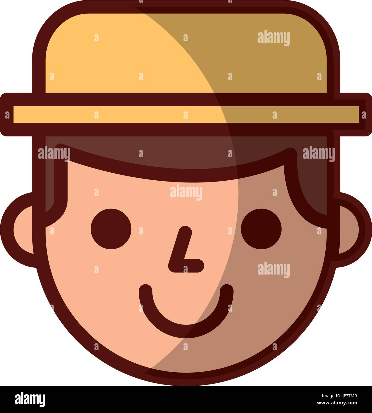 farmer character isolated icon Stock Vector Image & Art - Alamy