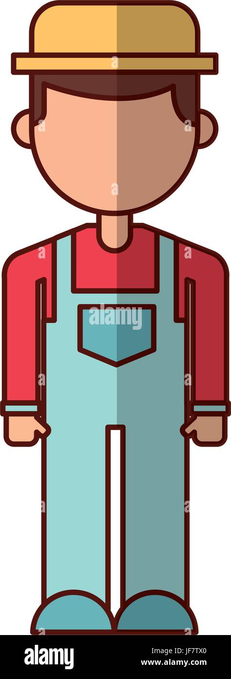 farmer character isolated icon Stock Vector Image & Art - Alamy
