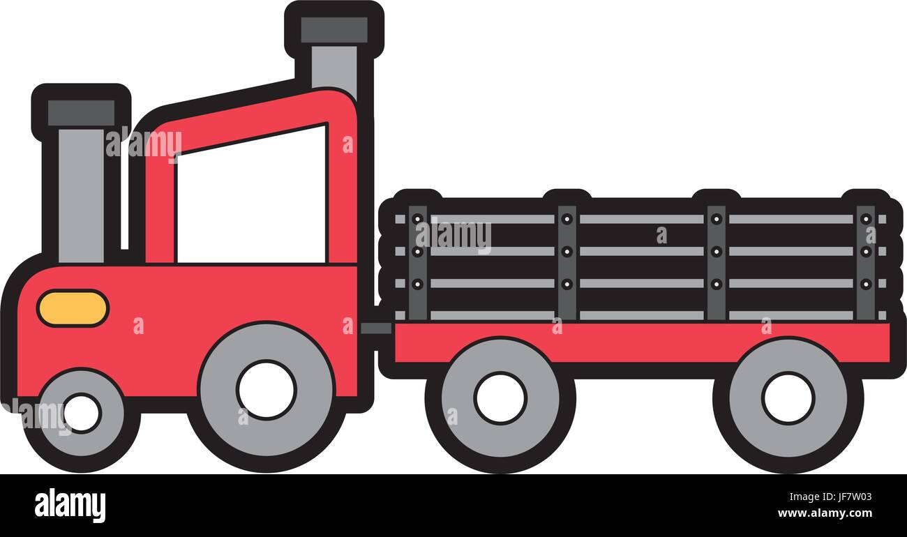 Wooden tractor Stock Vector Images - Alamy