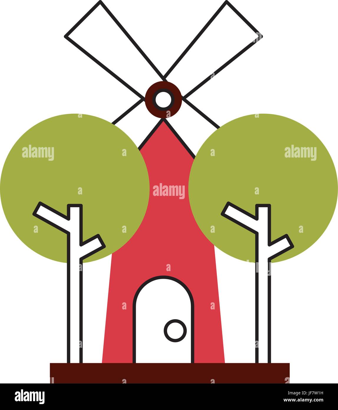 farm windmill isolated icon Stock Vector Image & Art - Alamy