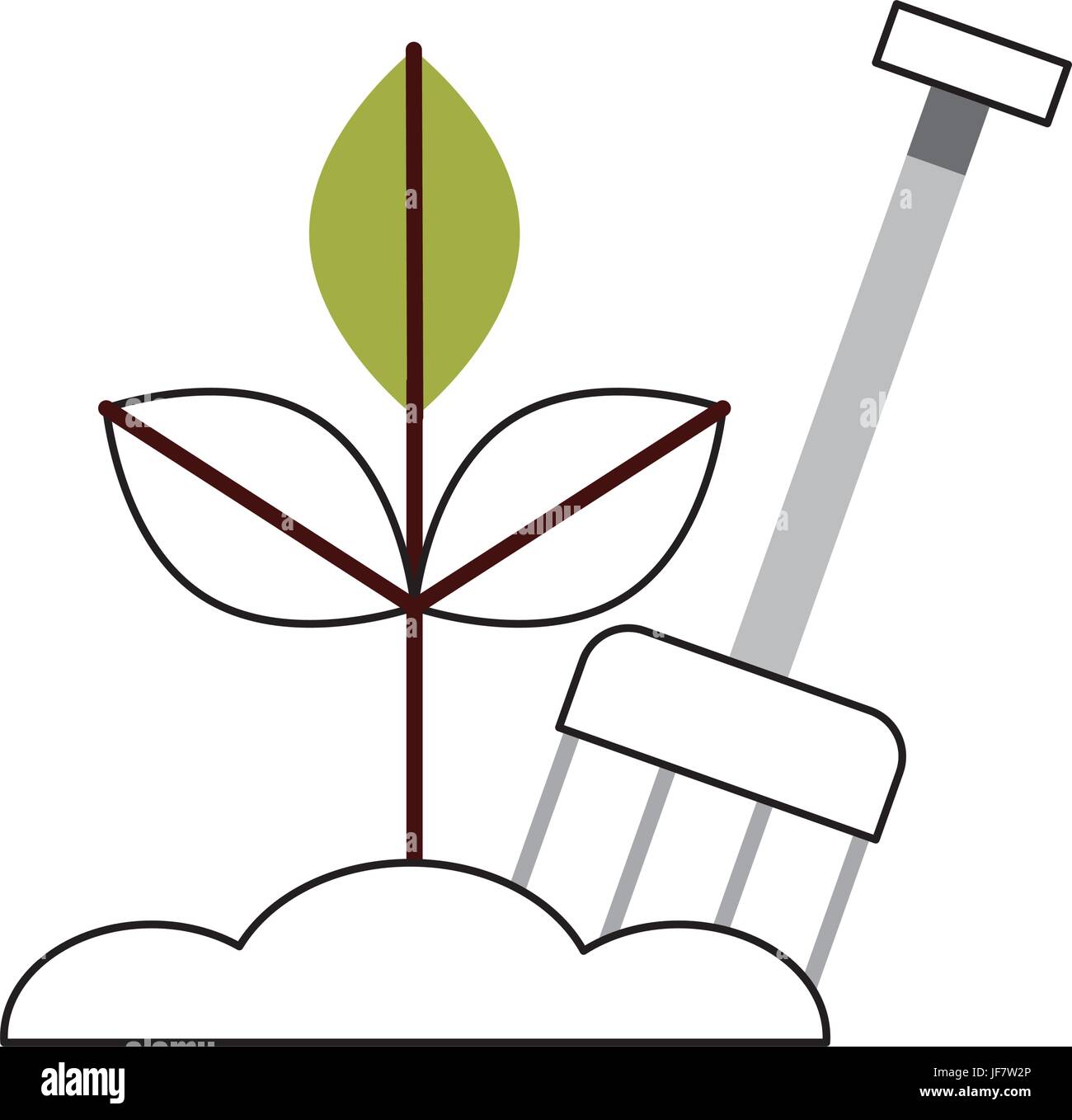 farm rake with ground Stock Vector Image & Art - Alamy