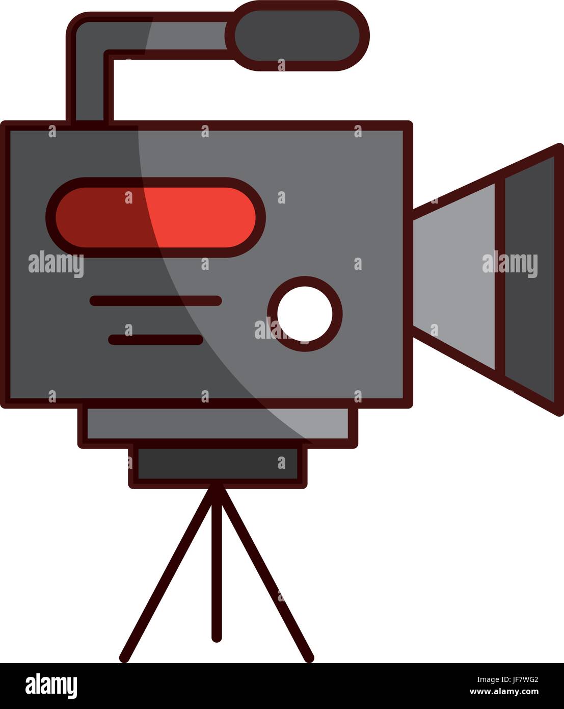 Professional recording camera Stock Vector Image & Art - Alamy