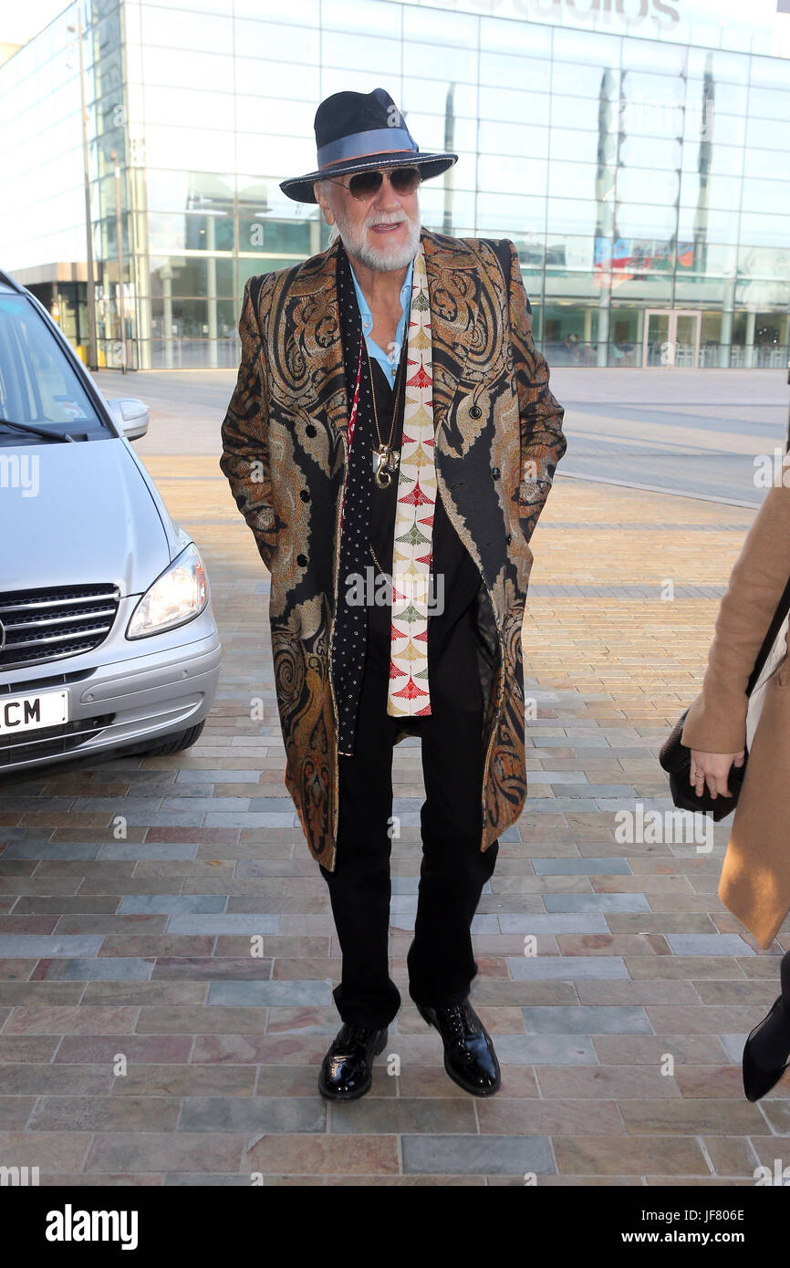 Mick Fleetwood arriving at BBC Breakfast studio's to promote his new book on the show. Stock Photo