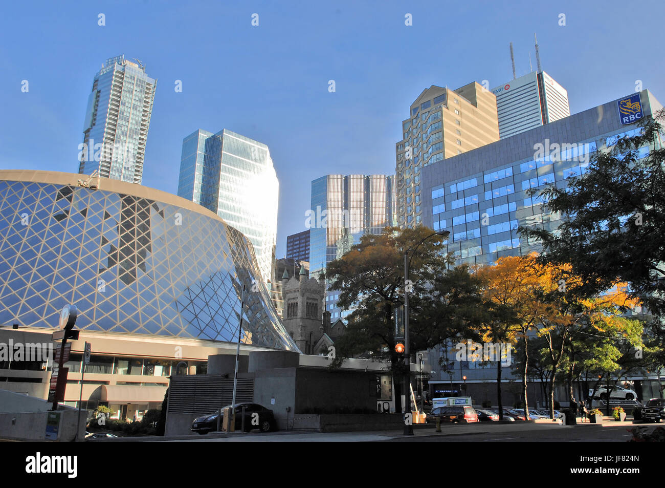 Downtown Toronto with high rises. Stock Photo