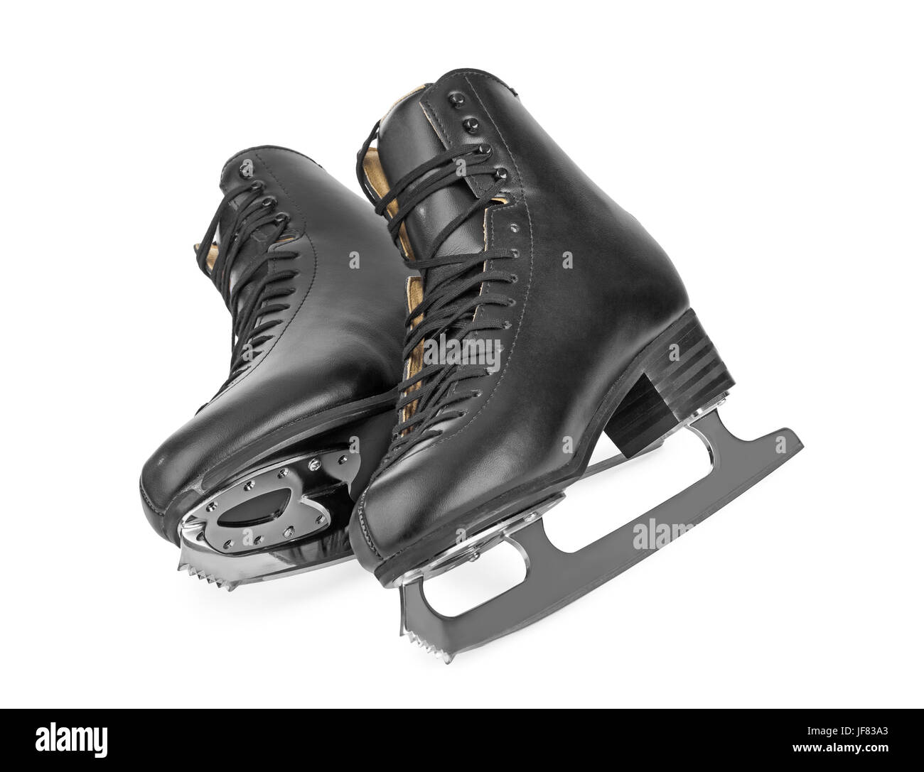 Black figure skates Stock Photo Alamy