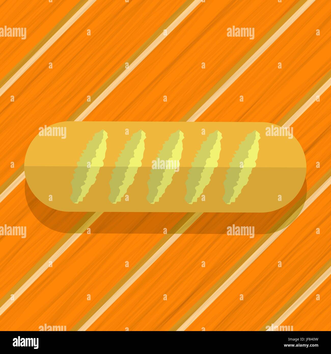 Fresn Loaf Bread on Diagonal Wood Planks Stock Vector Image & Art - Alamy