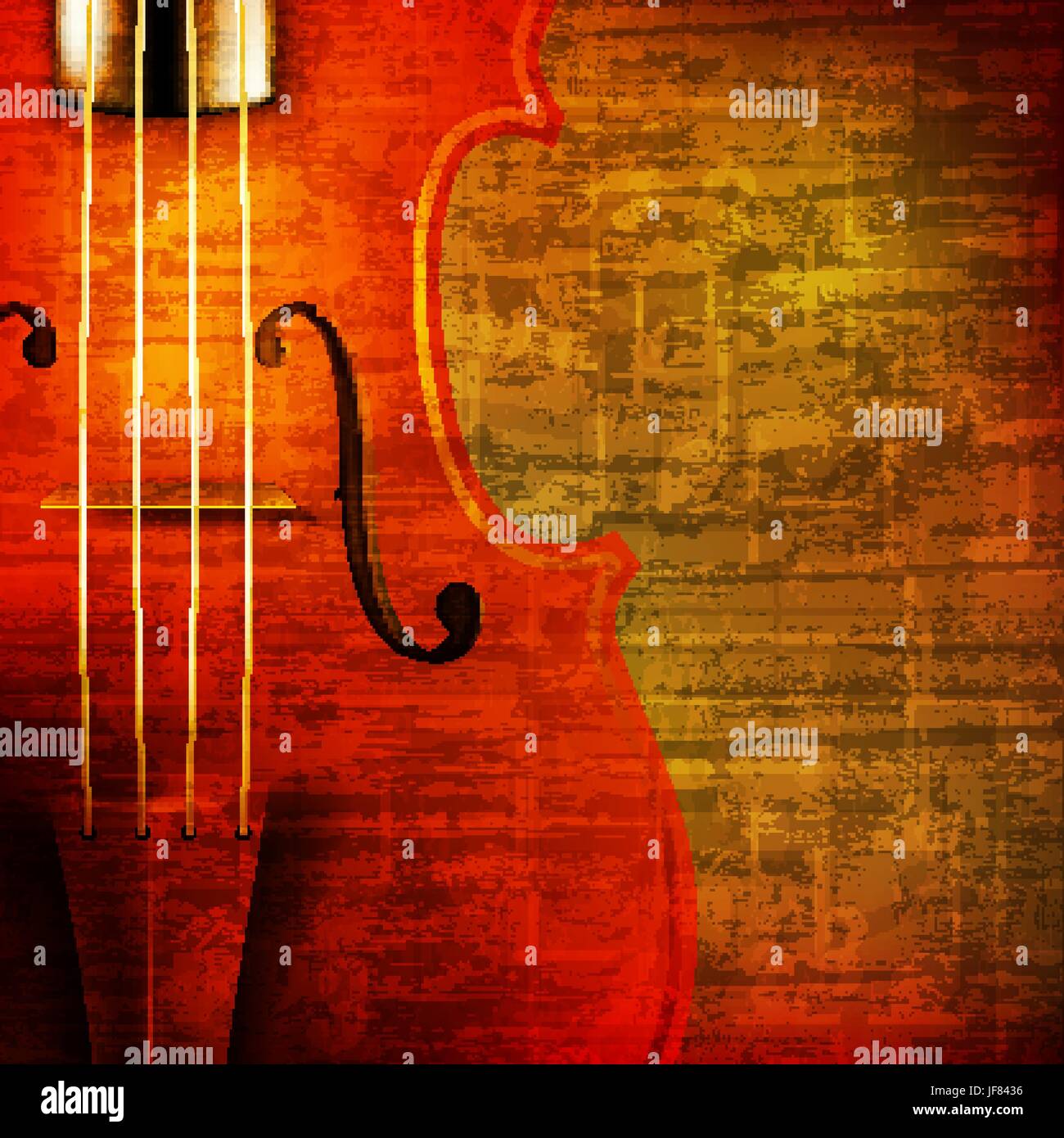 abstract grunge background with violin Stock Vector Image & Art - Alamy