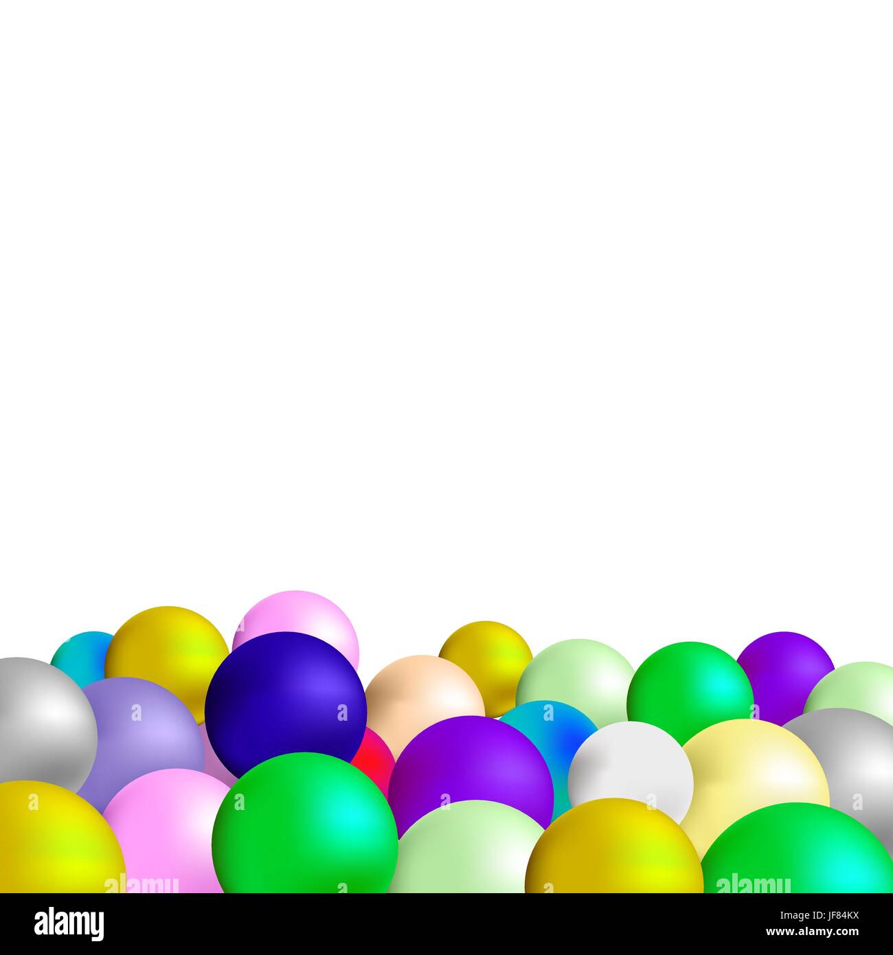 Colorful Spheres on White Background for Your Design Stock Vector Image ...