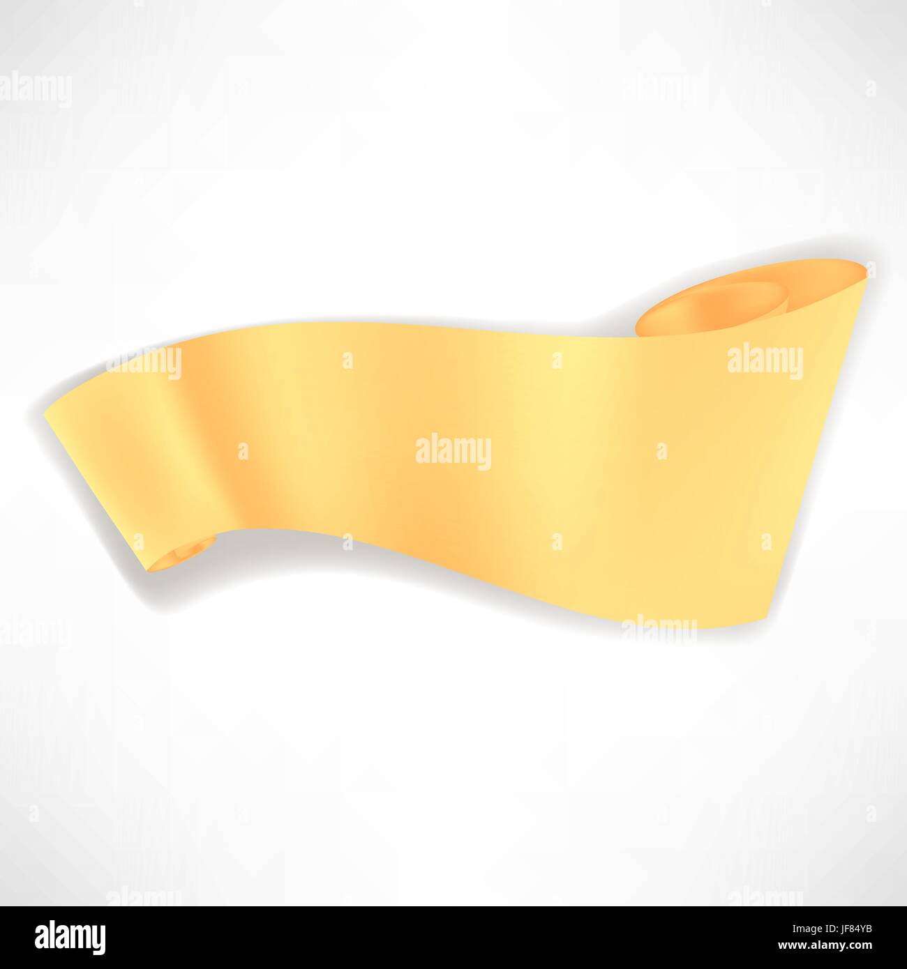 Paper Scroll Isolated on White Background. Paper Banner Stock Vector