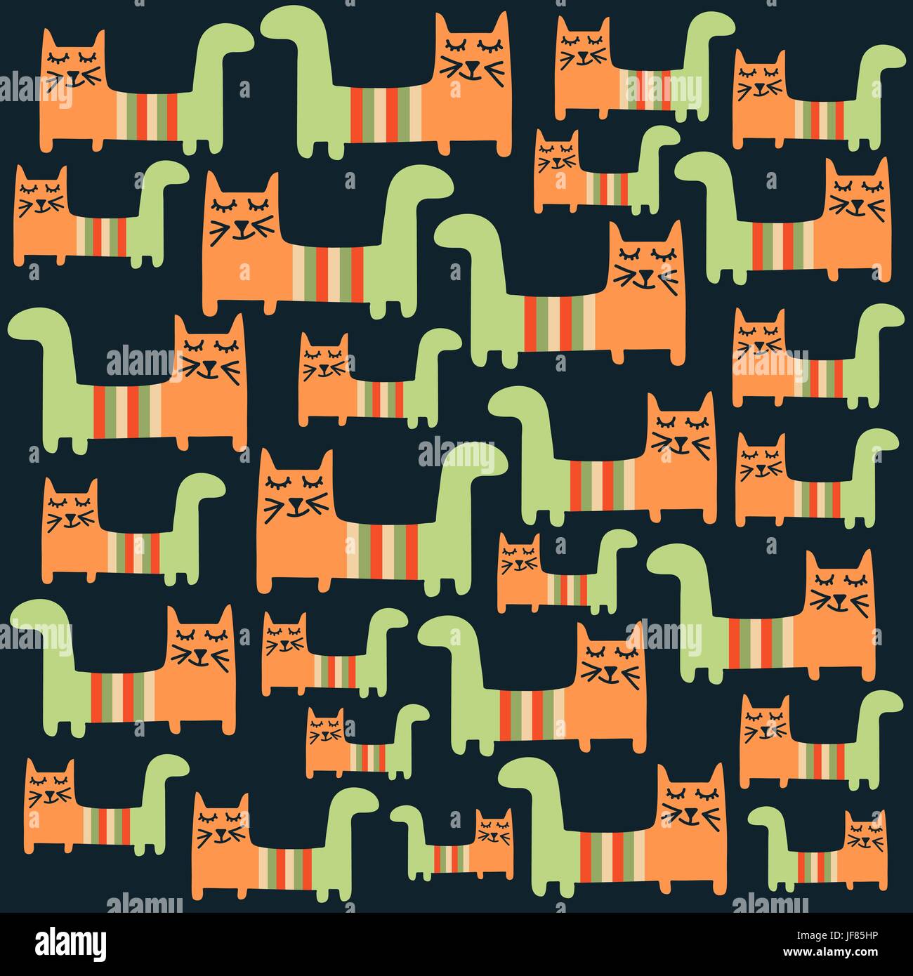 Baby copy cats Stock Vector Images - Alamy
