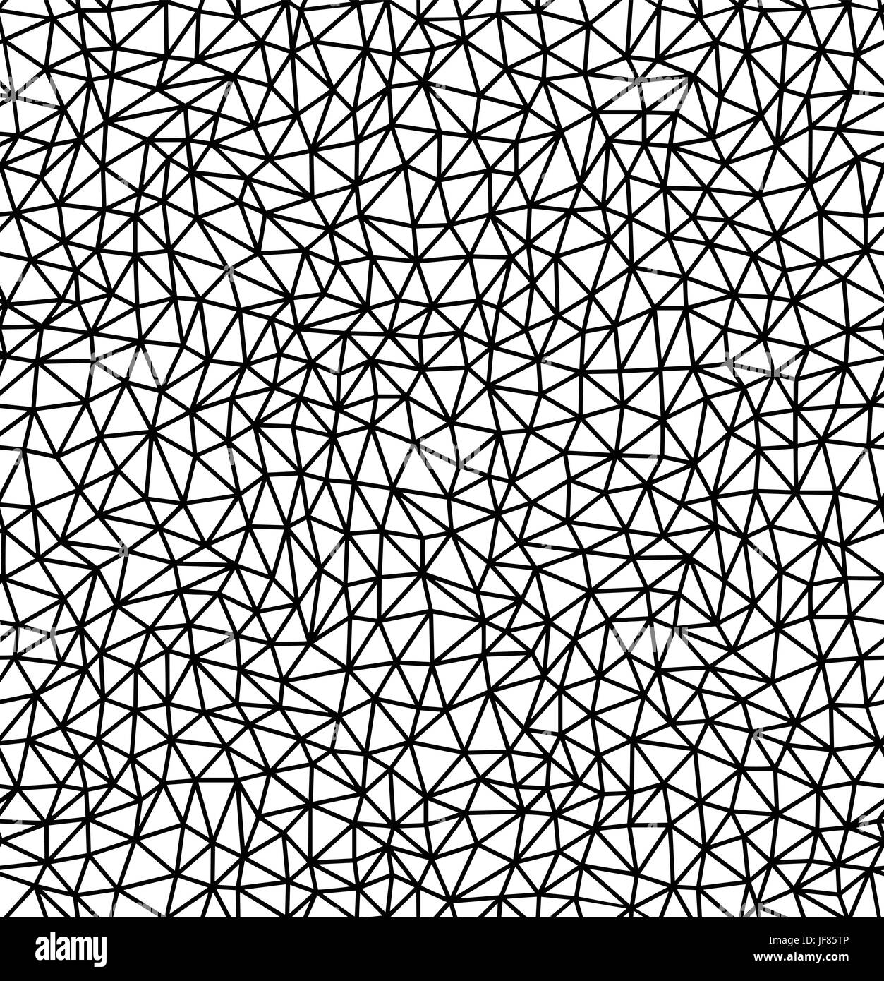 Vector illustration connection triangles Black and White Stock Photos ...