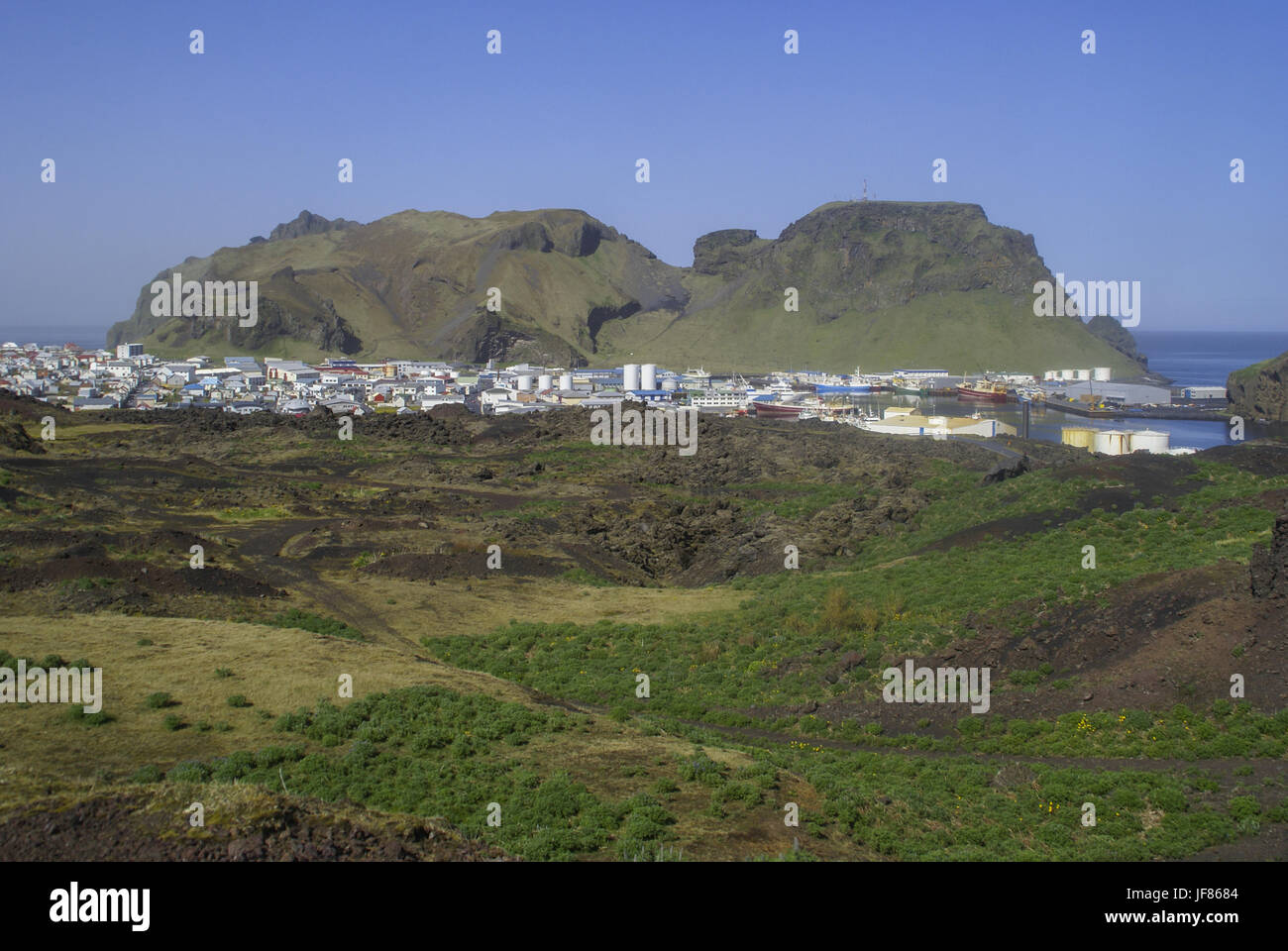 Sea Port in Heimaey, Iceland Stock Photo
