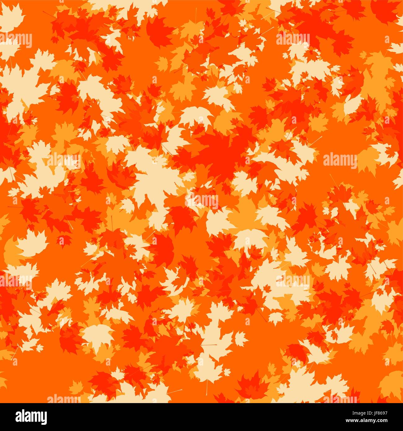Orange autumn seamless Stock Vector