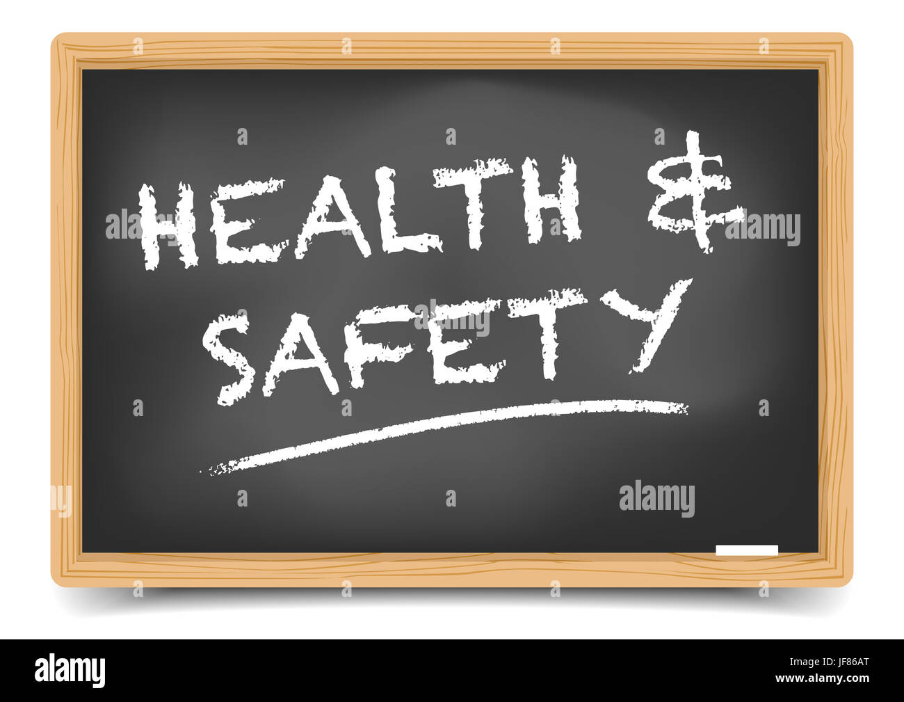 Blackboard Health Safety Stock Photo