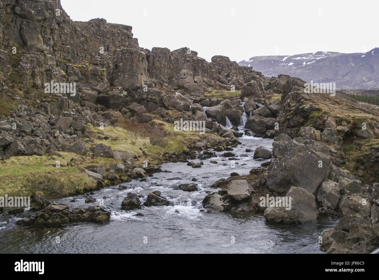 Rocky Landscape in Iceland Stock Photo