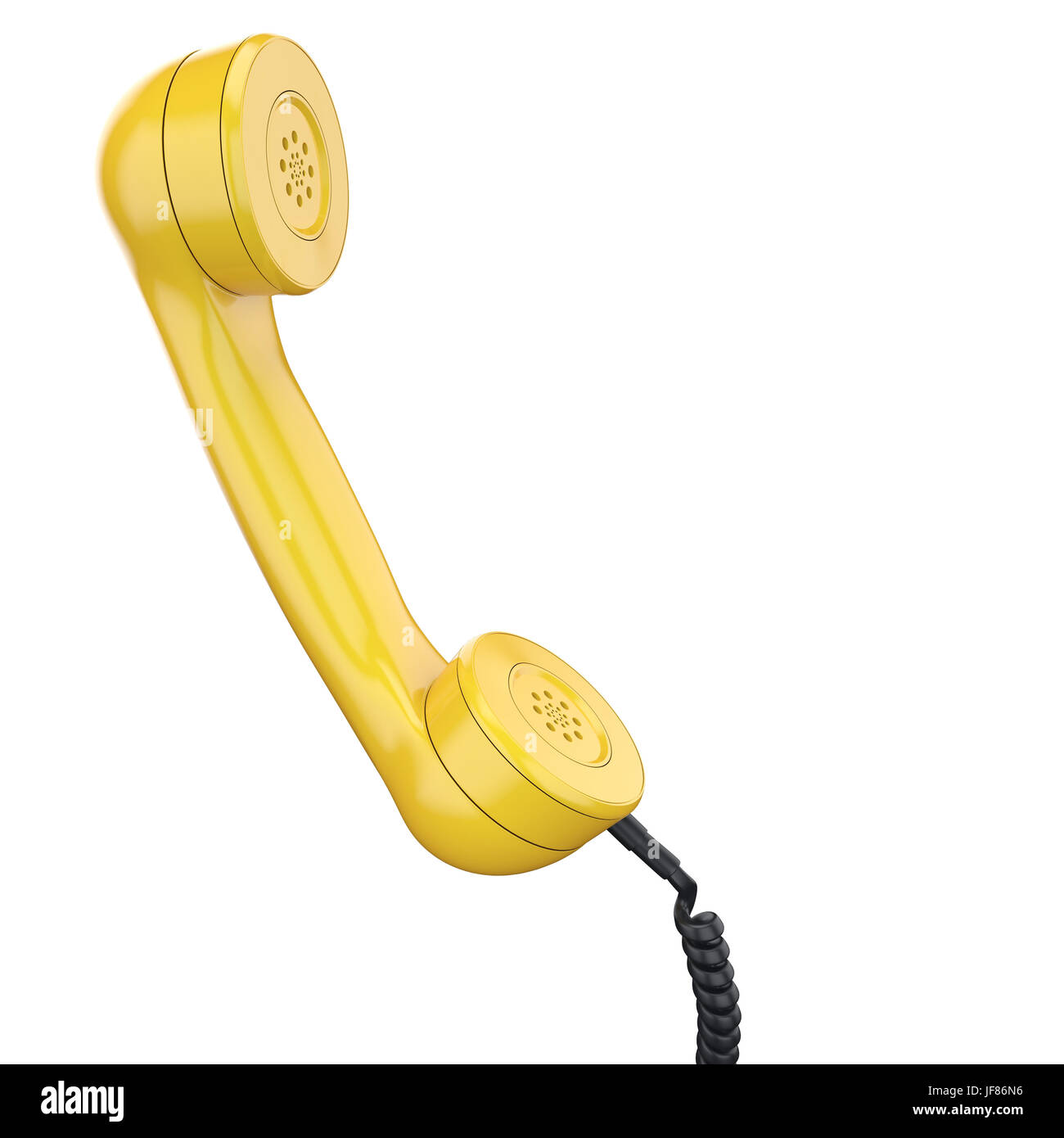 3D rendering of the old telephone handset Stock Photo Alamy