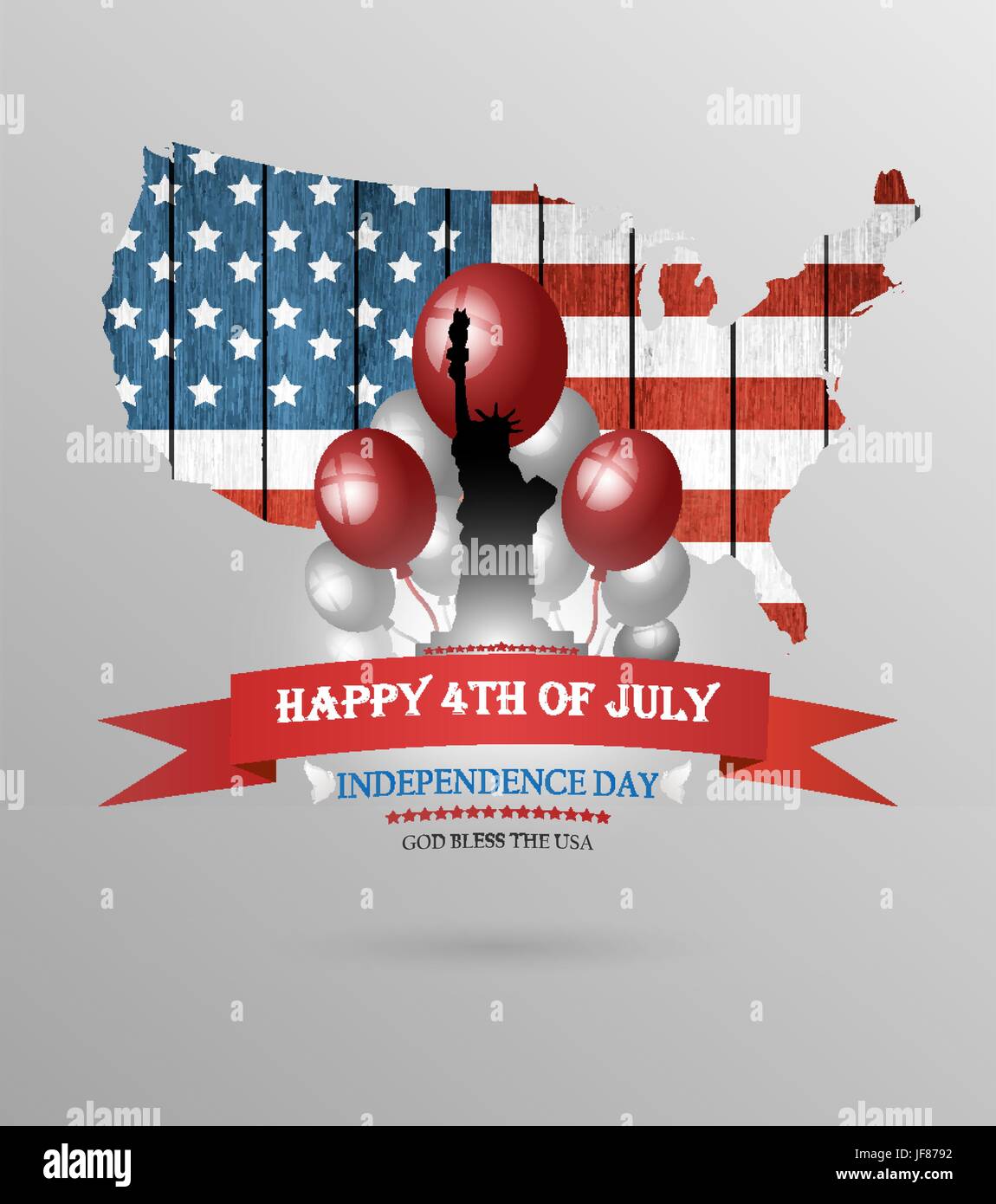 Fourth Of July Background Stock Vector
