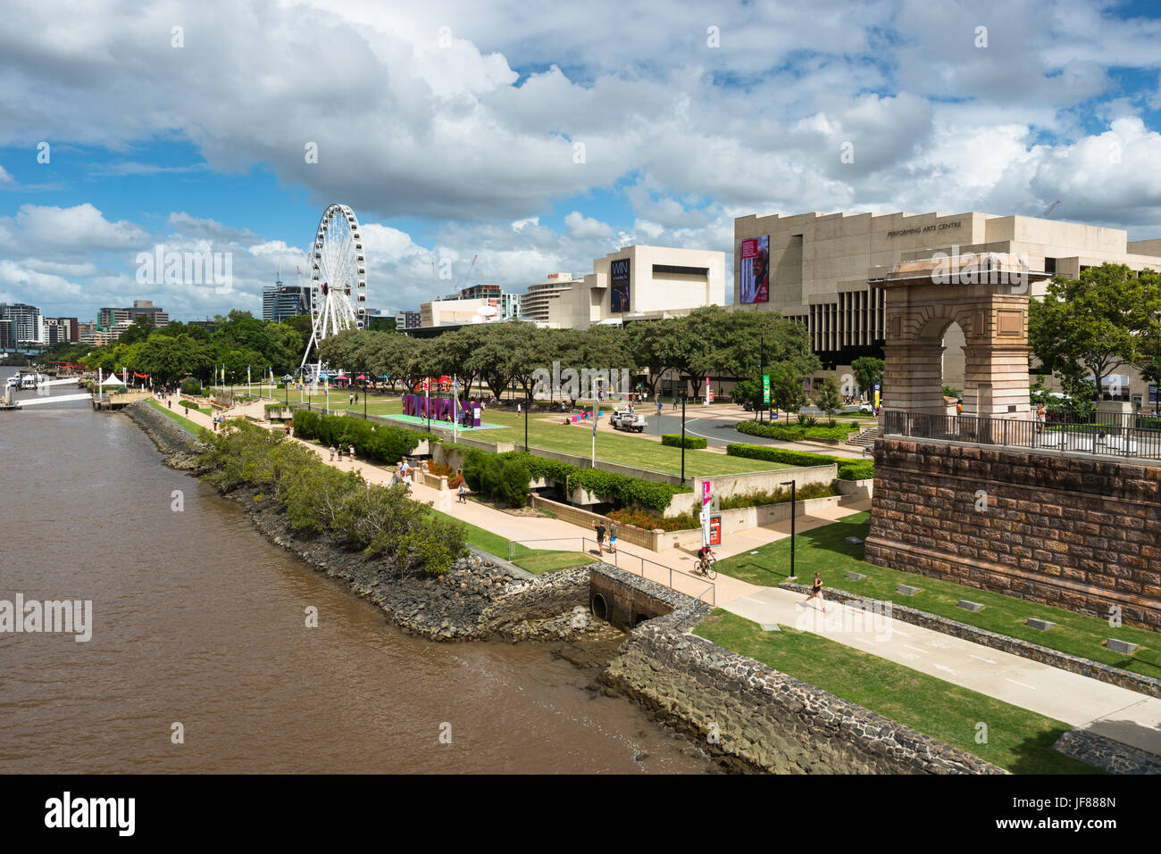 South Bank Parklands are located at South Bank in Brisbane, Queensland,  Australia Stock Photo - Alamy