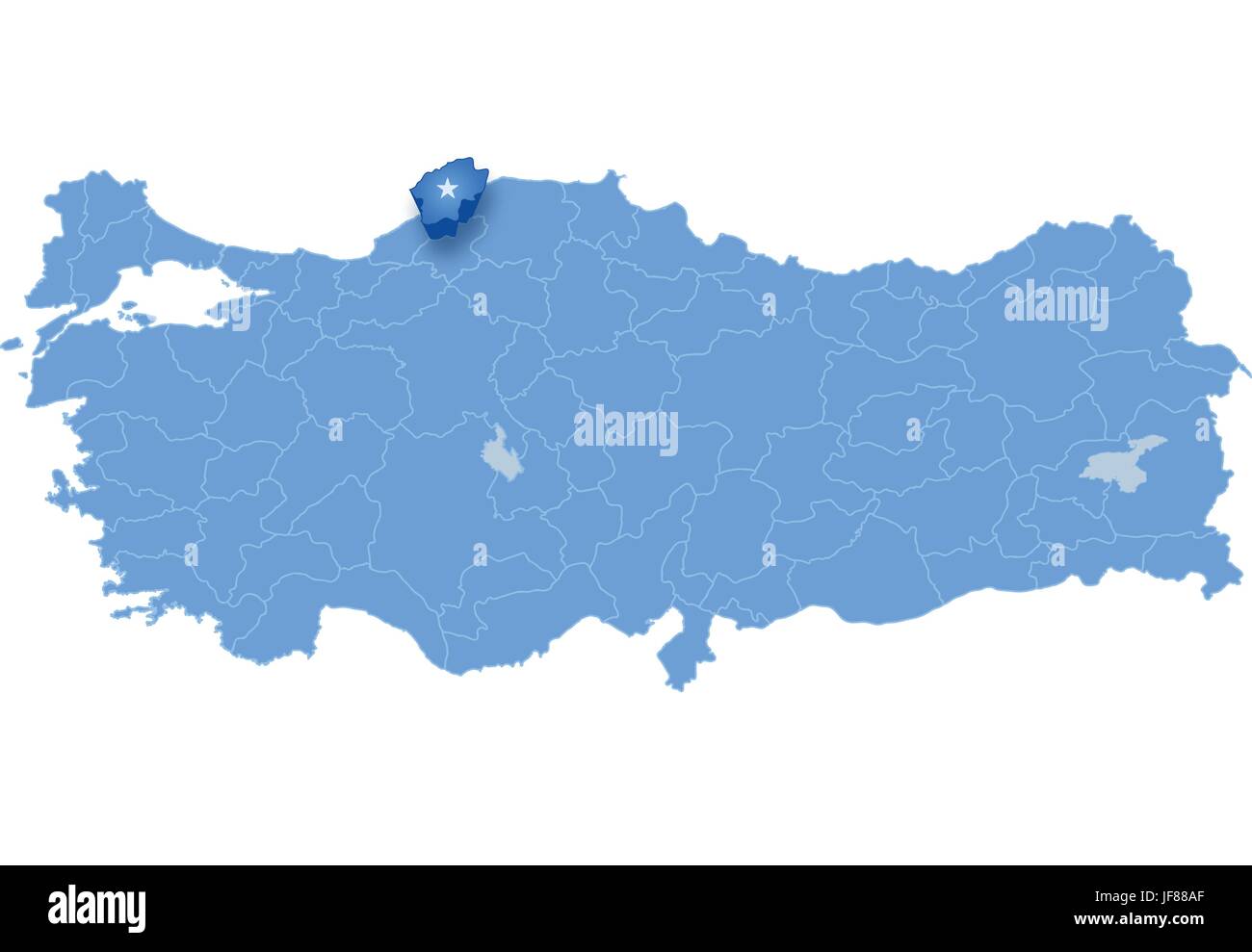 Map of Turkey, Bartin Stock Vector Image & Art - Alamy