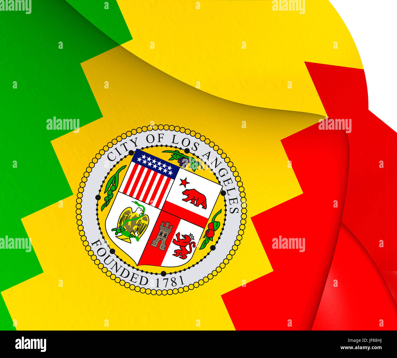 Flag of Los Angeles, USA Stock Photo - Alamy
