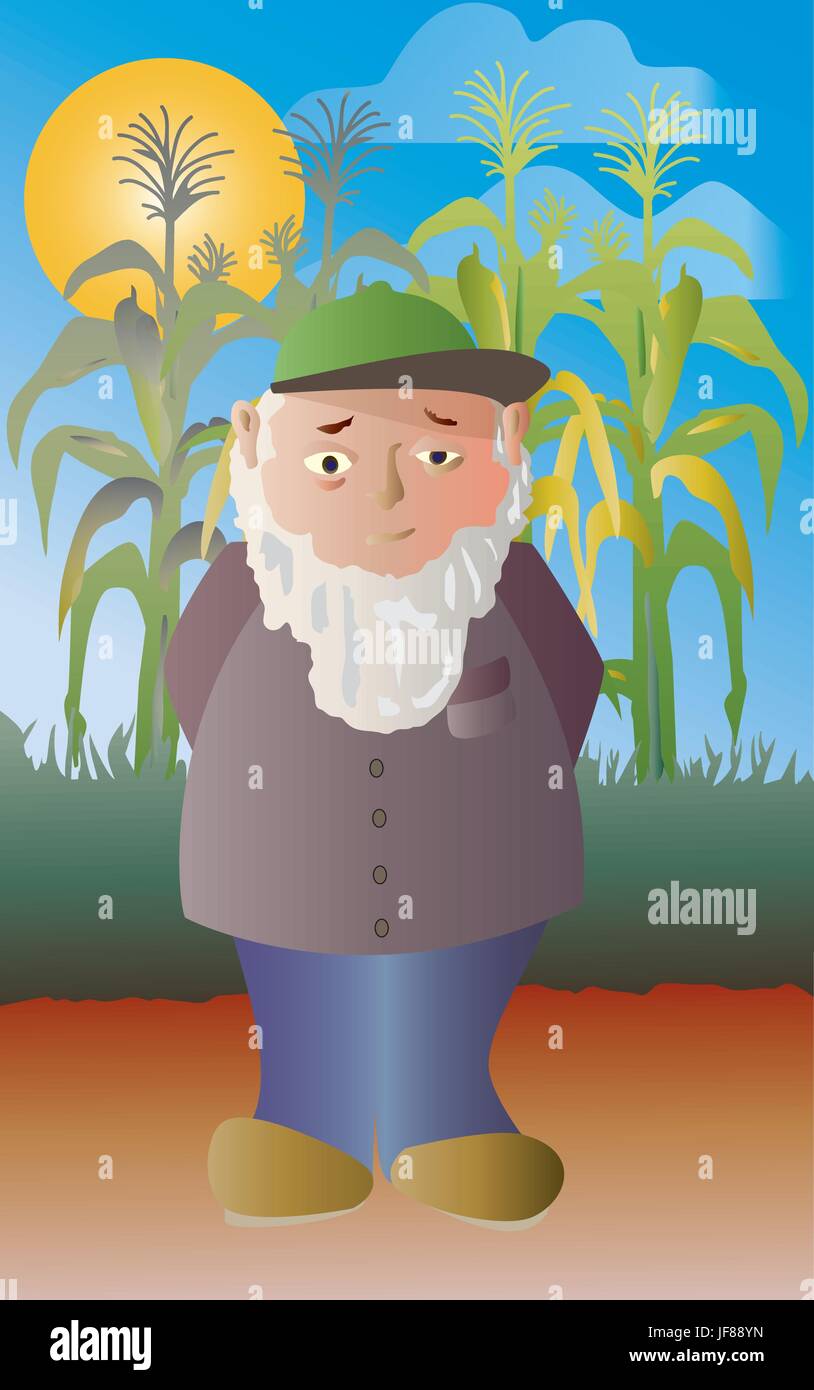 Maize farmer farmer Stock Vector Images - Alamy