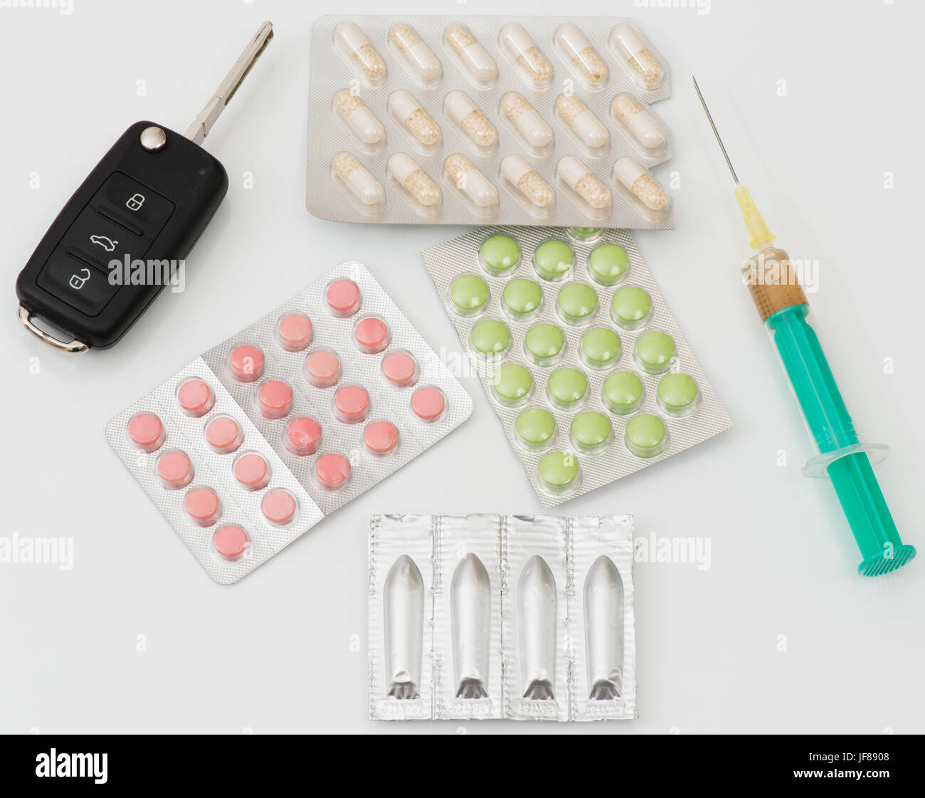 Dependent and Drug addicted Stock Photo