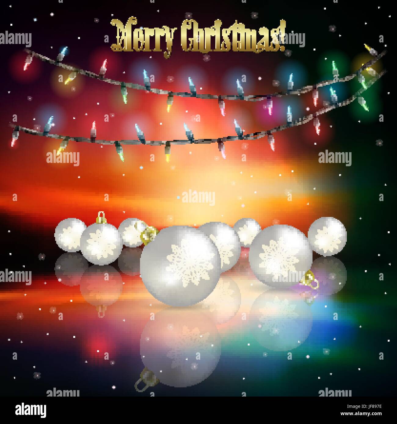 Abstract background with Christmas lights Stock Vector Image & Art - Alamy