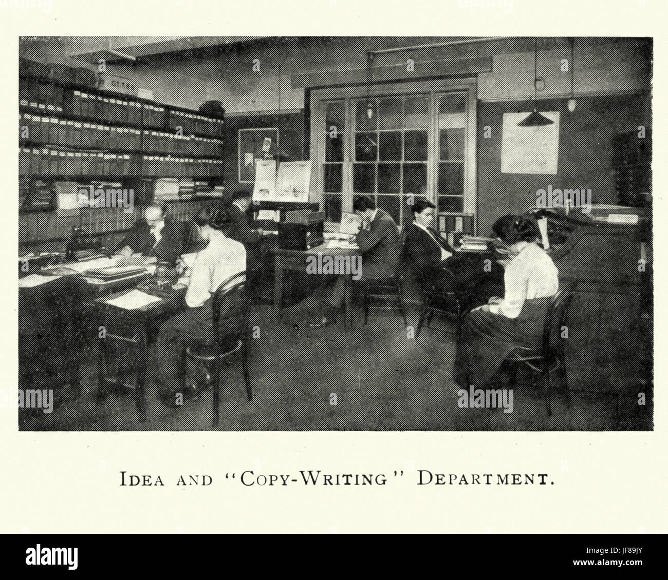 Idea and Copy writing department, Norfolk Studio, 1913 Stock Photo