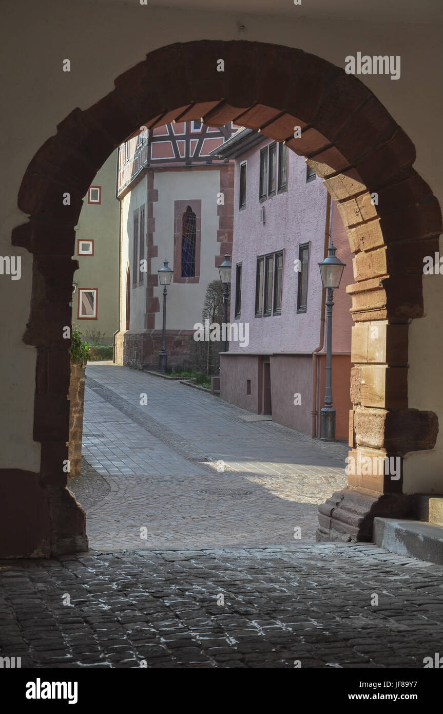 Round Arch in Buchen Stock Photo