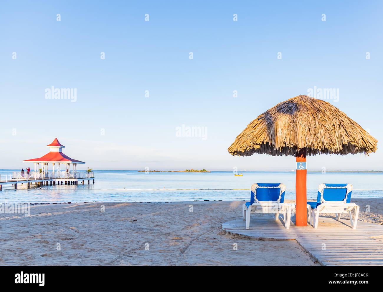 Deck chairs background hi-res stock photography and images - Alamy
