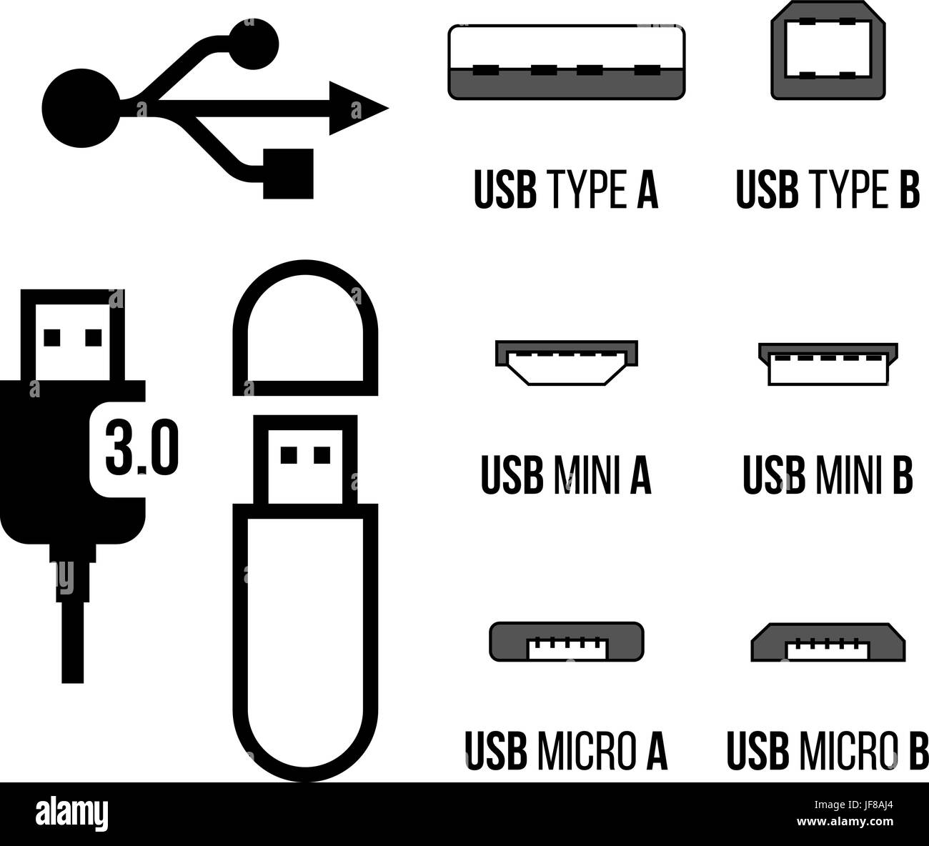 USB sockets icon Stock Vector Image & Art - Alamy