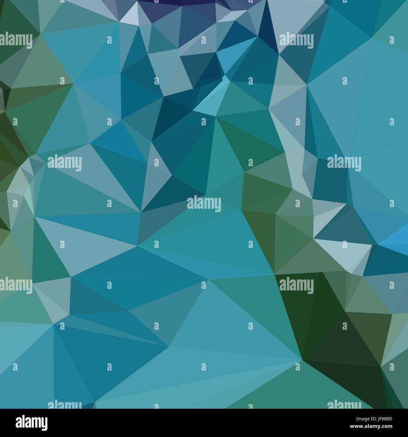 Bright Turquoise Blue Abstract Low Polygon Background Stock Vector ...