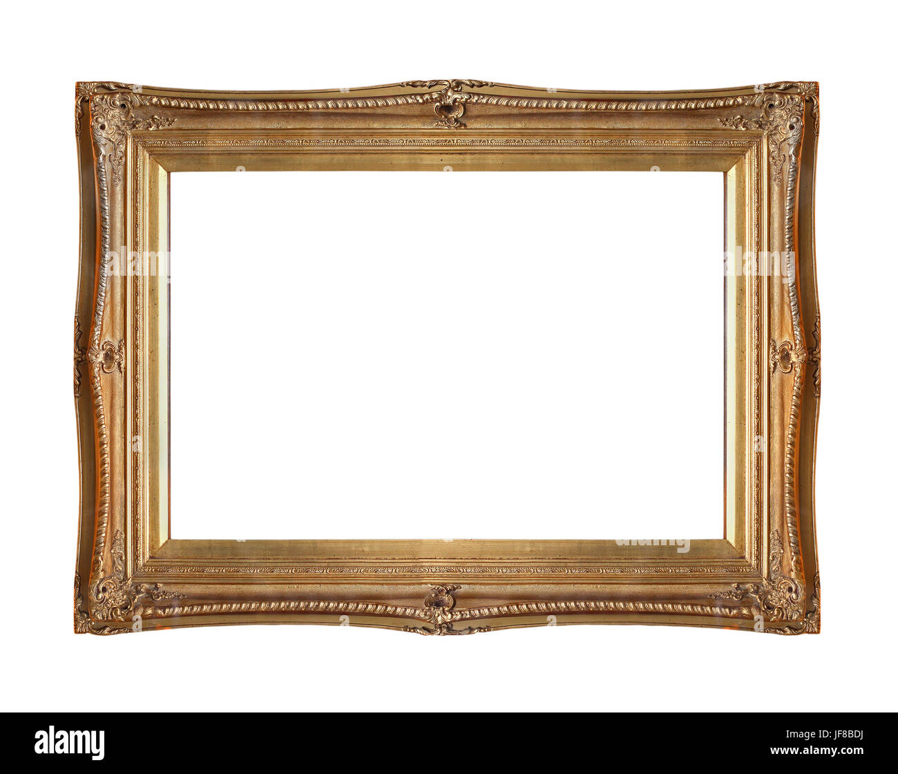 Gold frame carved Stock Photo Alamy