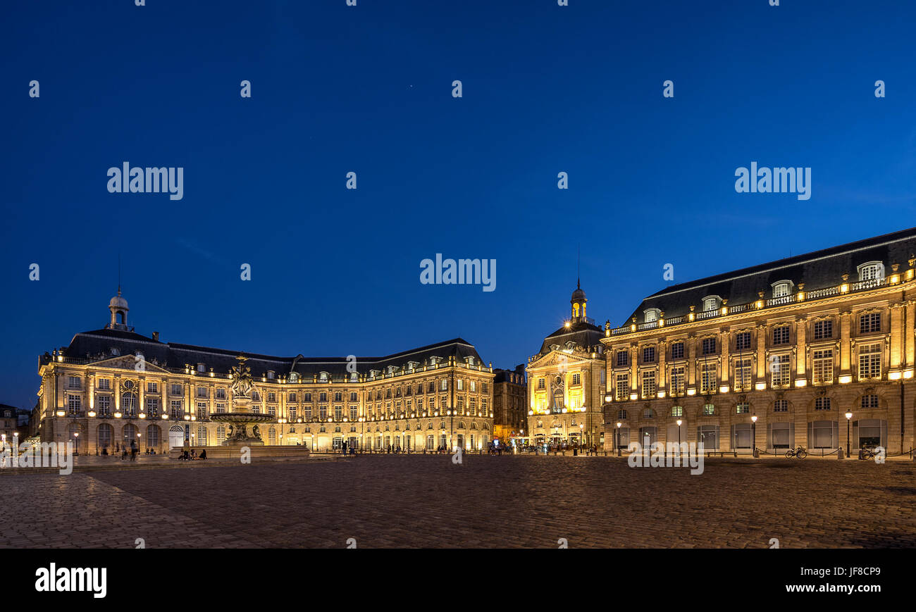 Place de la Bourse in Bordeaux south west France Stock Photo