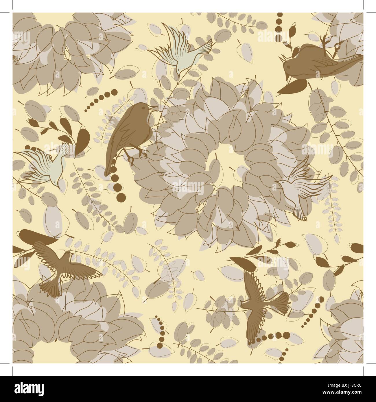 Seamless vector floral pattern Stock Vector Image & Art - Alamy