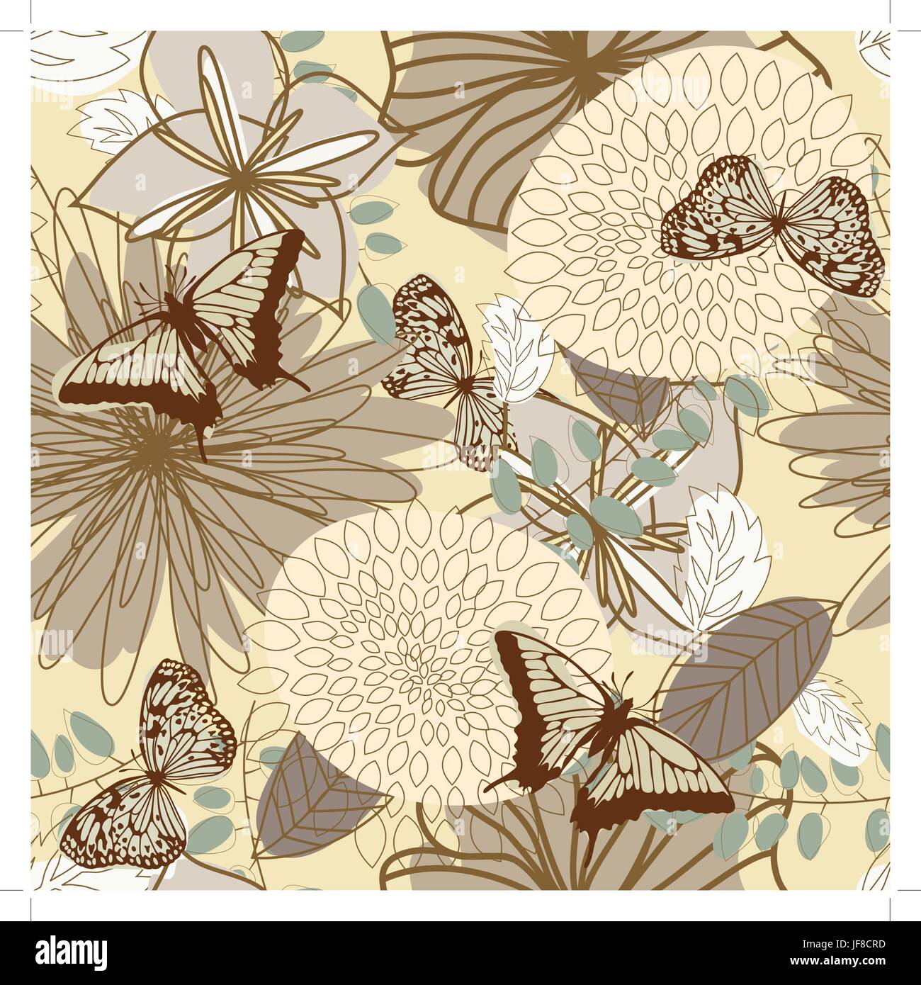 Seamless vector floral pattern Stock Vector Image & Art - Alamy