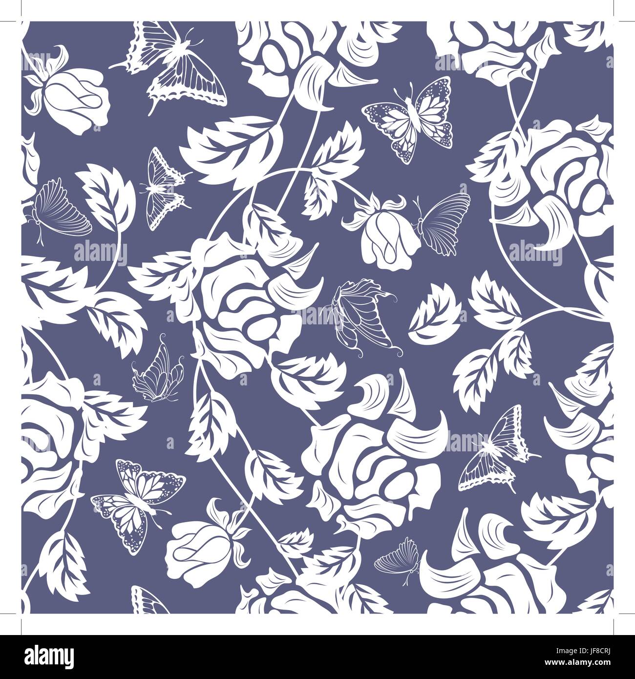Seamless vector floral pattern Stock Vector Image & Art - Alamy