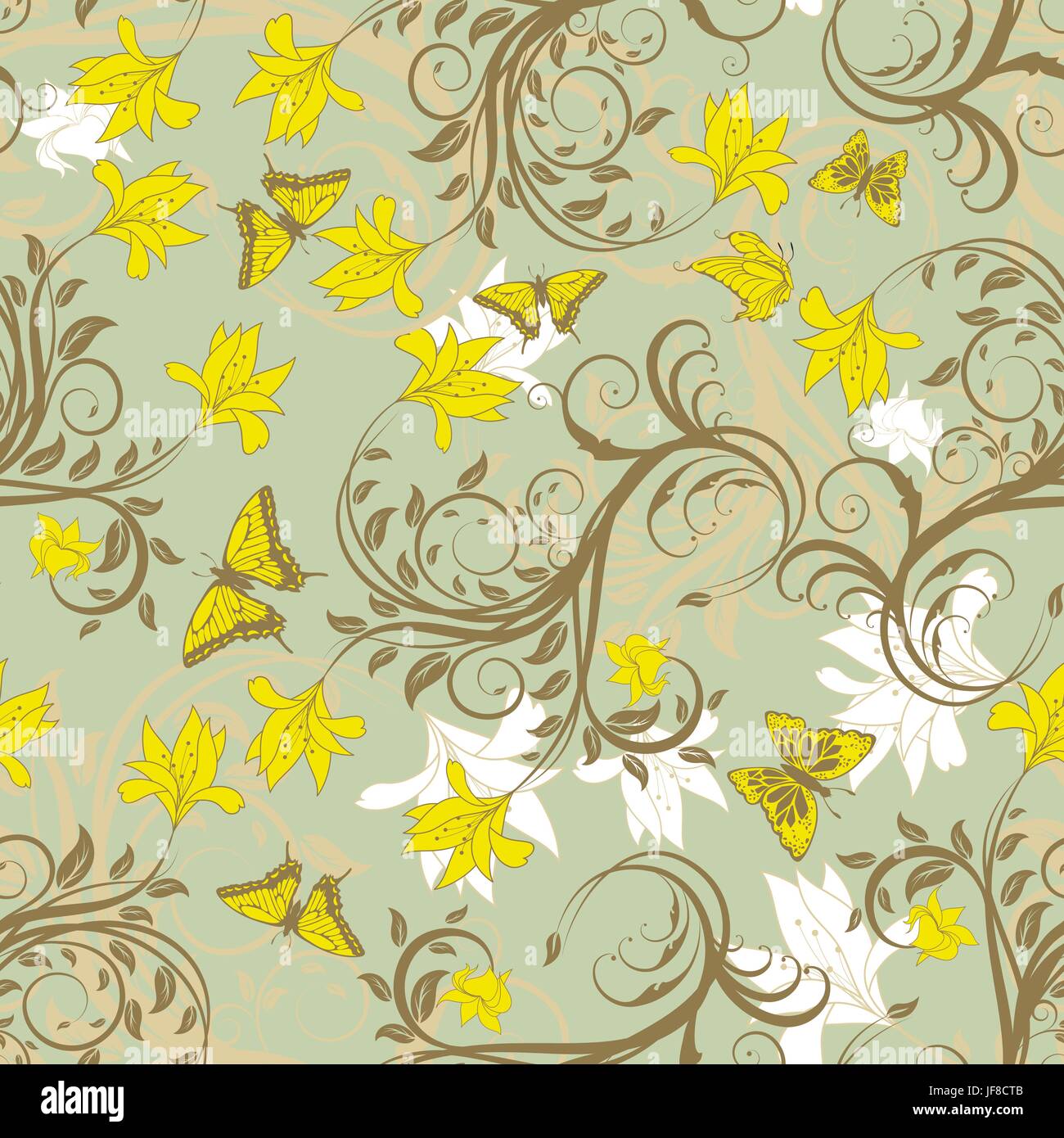 seamless floral pattern Stock Vector Image & Art - Alamy