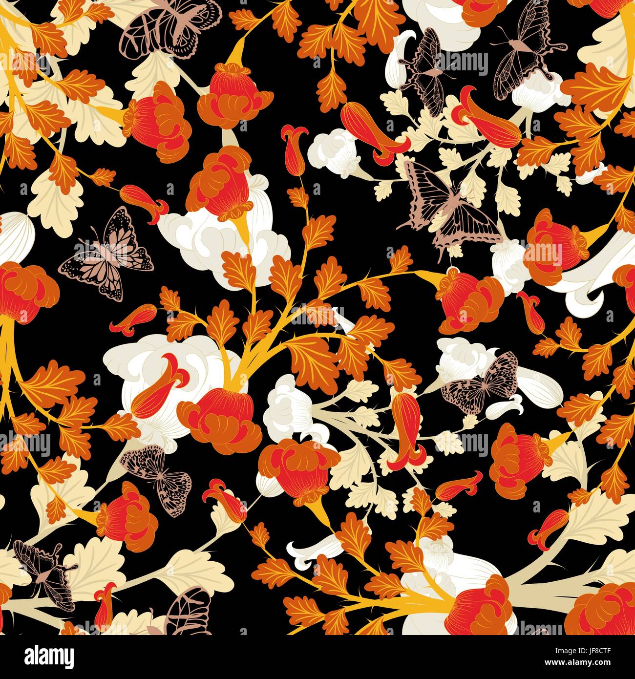 seamless floral pattern Stock Vector Image & Art - Alamy