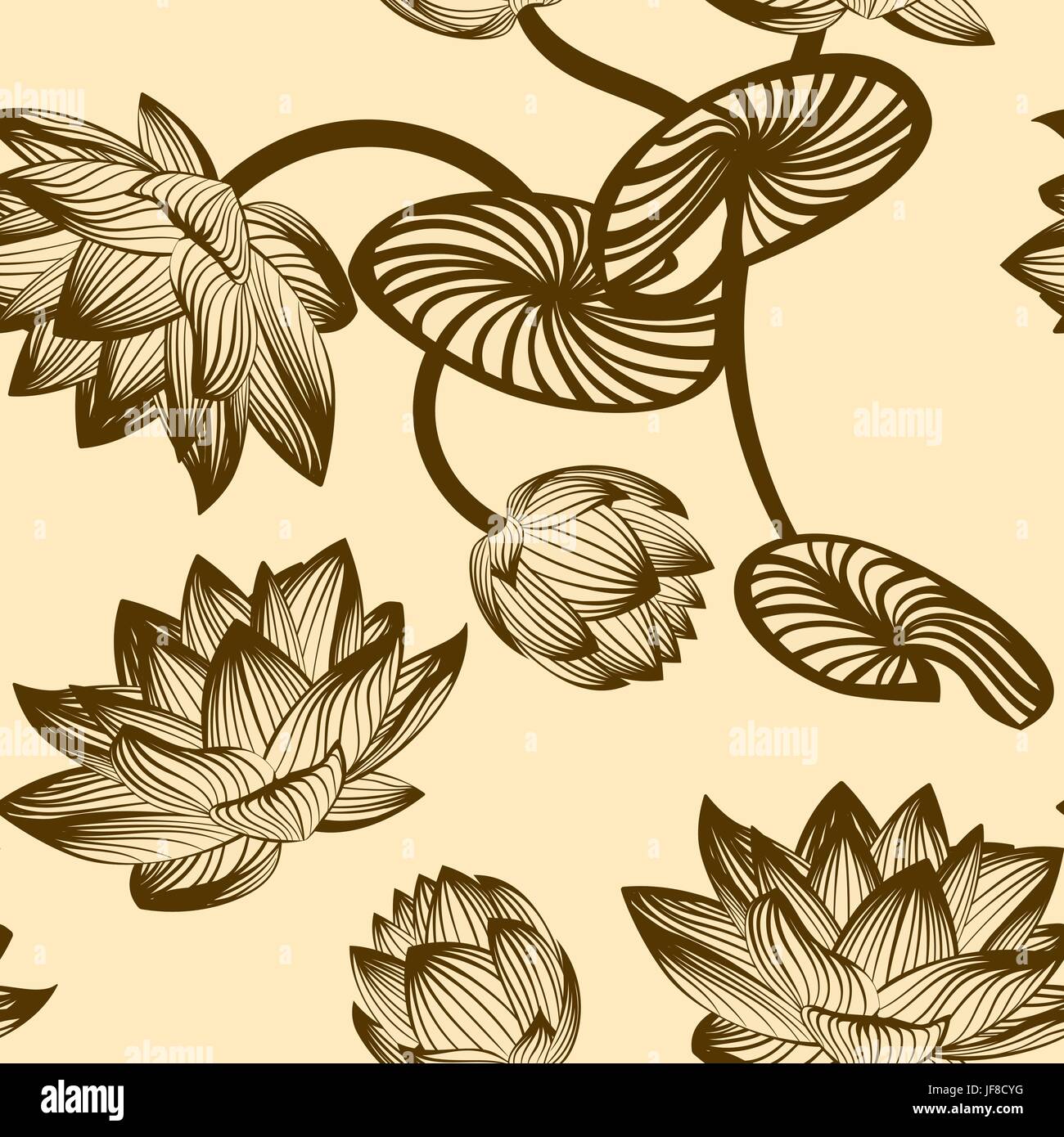 Seamless vector floral pattern Stock Vector Image & Art - Alamy