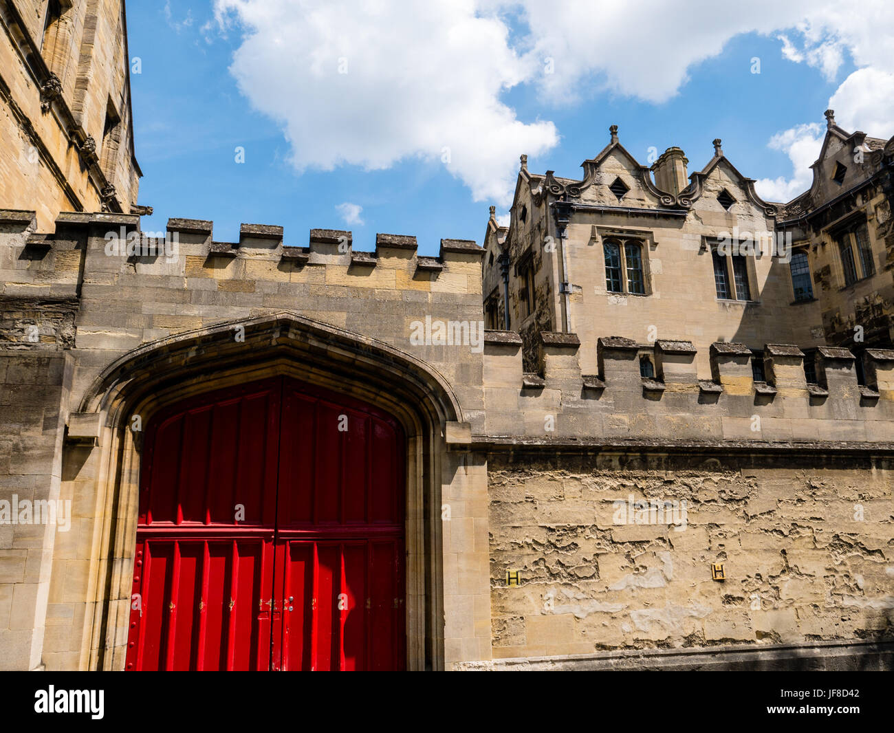 The Red Door At St Johns College Oxford University Oxford