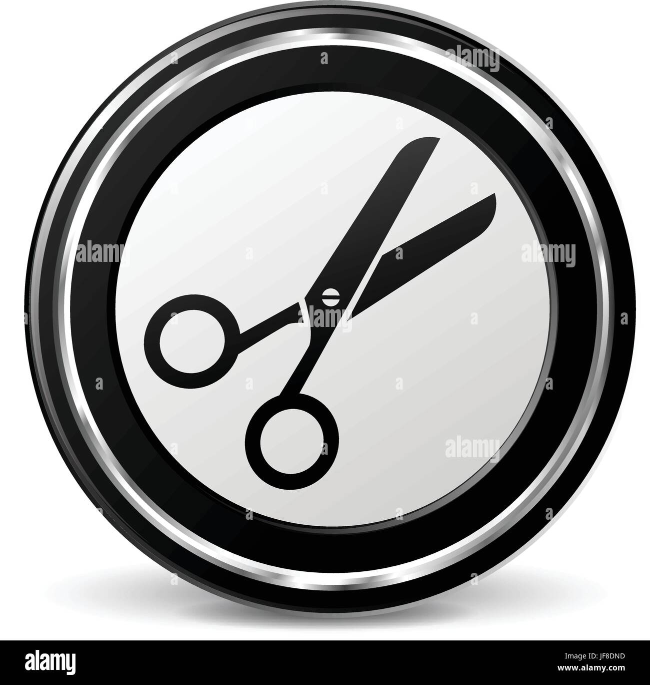 Chrome scissors Stock Vector Images - Alamy